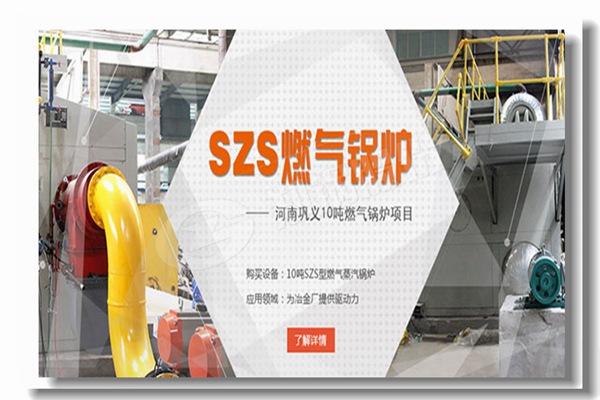 szs石油和自然气蒸汽锅炉烟气通过屋顶
